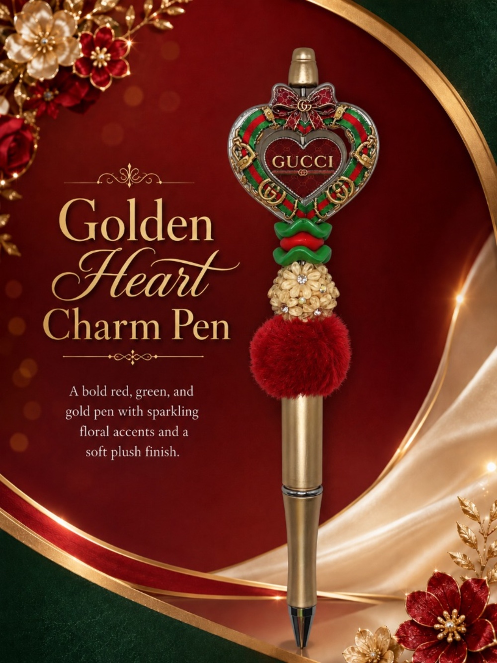 Golden Heart Pen